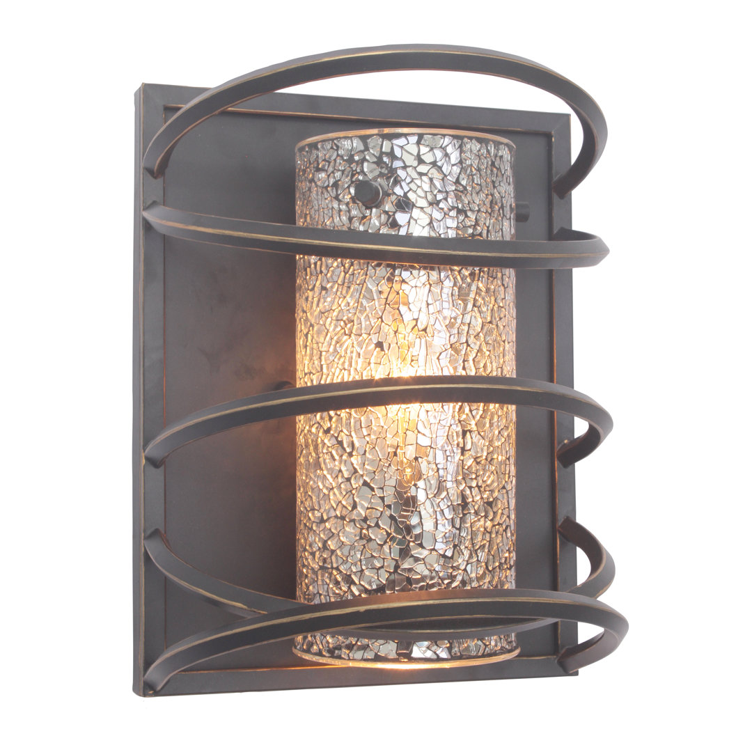 Erwan Flush Mounted Sconce Ebern Designs Shade
