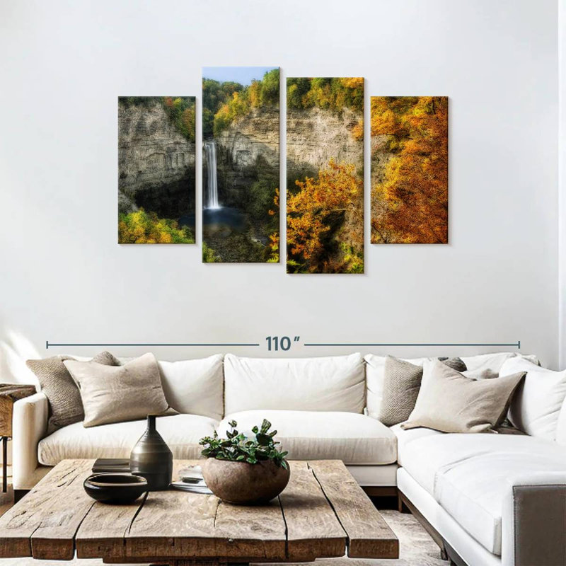 Alvord Taughannock Waterfall, 48" H x 75" W