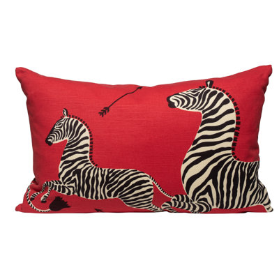 Housse de coussin rectangulaire et insert Zebras