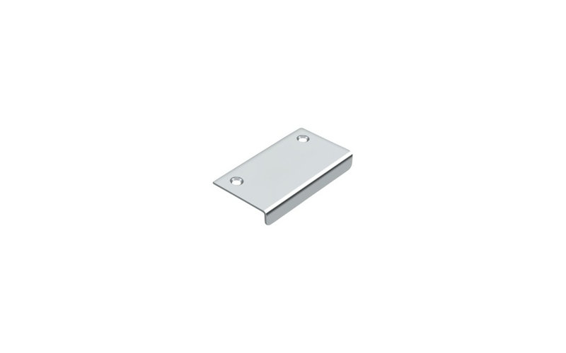 Deltana DCM215U26 Drawer, Cabinet, Mirror Pull, 2" x 1-1/2" in Polished Chrome, Polished Chrome, 2"