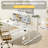 ERGOMAKER Electric Standing Desk，Height Adjustable Desk，67 x 23.6 Inches，with Splice Board，Child Lock & Memory Function,White-122057584-129105983