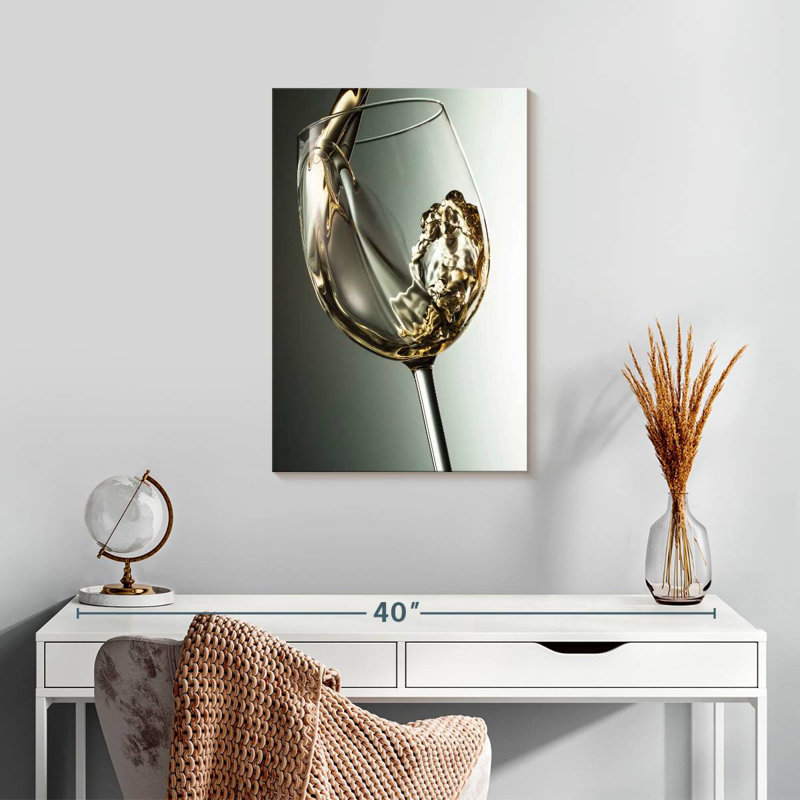 Yarlin Smooth White Wine, 24" H x 16" W