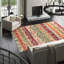 Hand Woven Wool Striped Area Rug-35061938