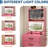 3 in 1 Vanity Desk with 3 Color LED, Compact Makeup Vanity Set with 2 AC Outlets & USB, Dressing Table with Drawers & Acrylic Doors, Nightstand Vanity Mirror, Jewelry Box, Hidden Chair-1152481987