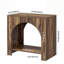 Table de bout 27,56 "en arche de style campagnard, table d'appoint moderne avec tablette de rangement ouverte pour le salon, ensemble de 2-129912498