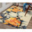 Hand Tufted Wool Geometric Area Rug-2018176200