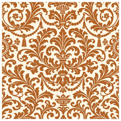 Ornate Damask Pattern Blankets