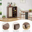 Armoire à vin 34 pouces avec supports - Buffet de rangement pour la maison, le salon