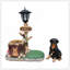 Statue jardinière Rottweiler