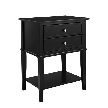 Dmitry 2-Drawer End Table with Storage