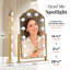 Miroir lumineux à DEL Hollywood avec décor doré