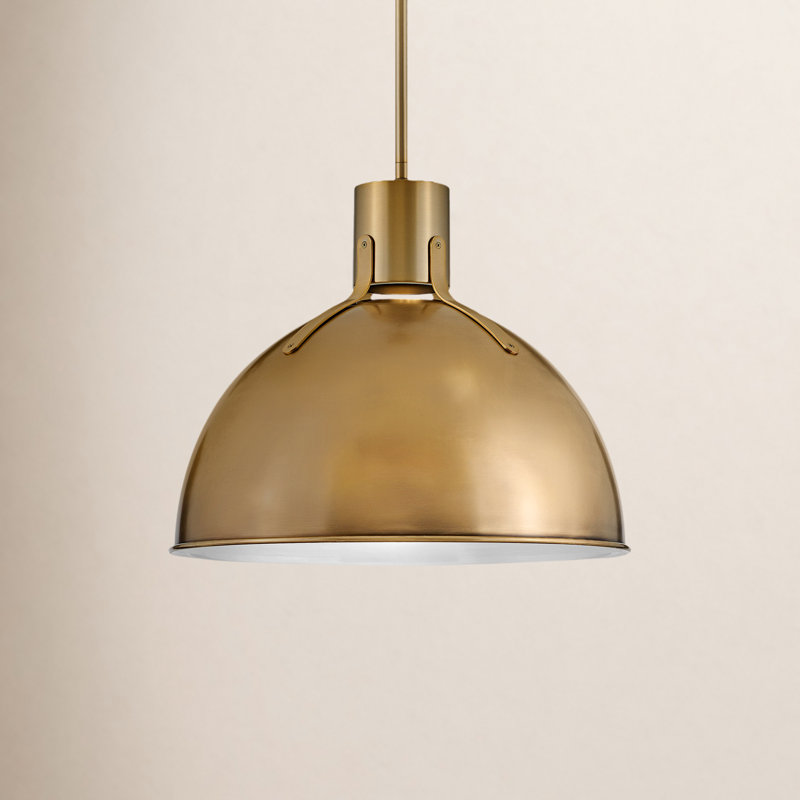 Clendon 1 - Light Single Pendant, 17" H x 20" W x 20" D, Heritage Brass, Heritage Brass