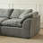 Boneless 109" Modern Cloud Couches For Living Room, Deep Seat Convertible L-shape Boneless Couch With Ottoman, Oversized Comfy 3-seater Couch Chenille Fabric Compressed Sofa Modular Sectional Sofa-1544977633