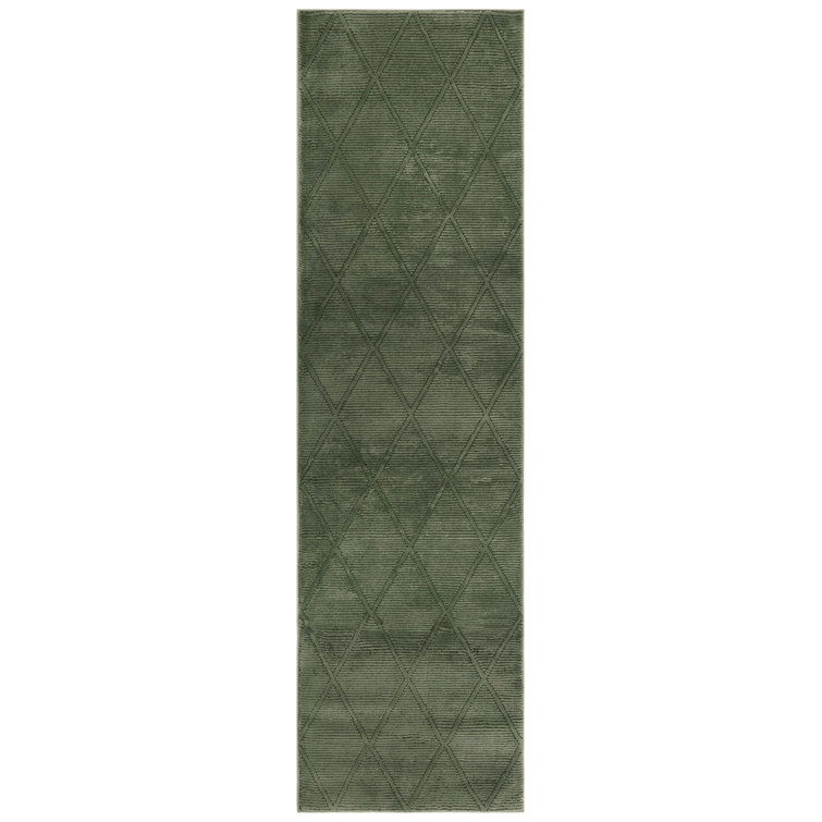 Revive Geometric Area Rug In Green