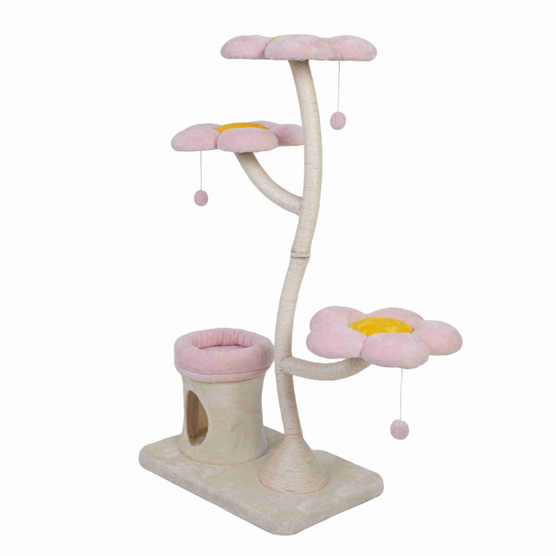 Modern Floral Cat Tree