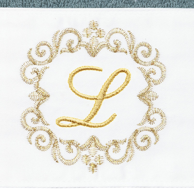 Winston Porter 100% Turkish Cotton MONICA 2PC Embellished Hand Towel Set, L