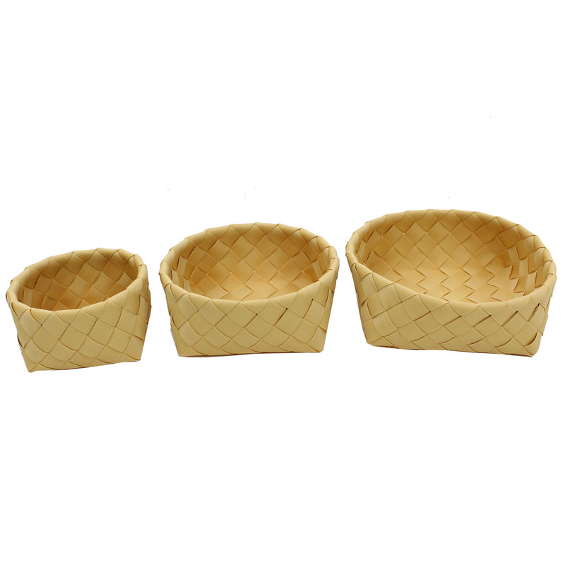 Ensemble de paniers en plastique 3 pièces