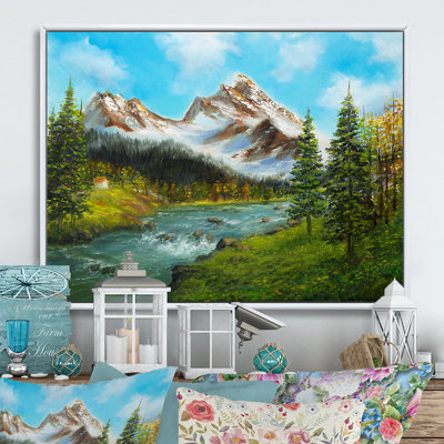 «Beautiful Spring River in Mountain II», reproduction d'art sur toile