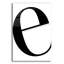 Art mural en verre acrylique "E Is For Easier On White" par Mercedes Lopez, Wrought Studio ™-2135885549