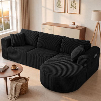 3 Seater Fabric Corner Sectional
