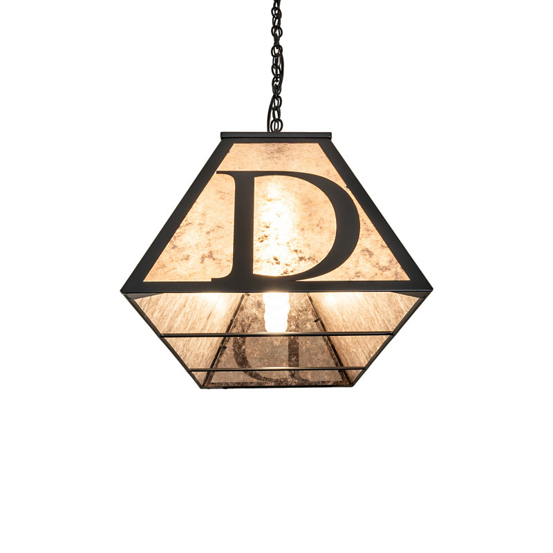 60" Long Personalized "D" Oblong Pendant