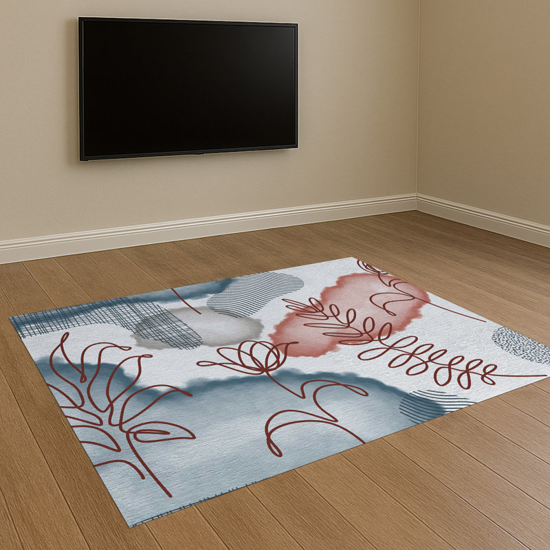 Abstract Area Rug, Rectangle 90 x 150 cm