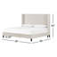 Madison Upholstered Wingback Bed-1822084336