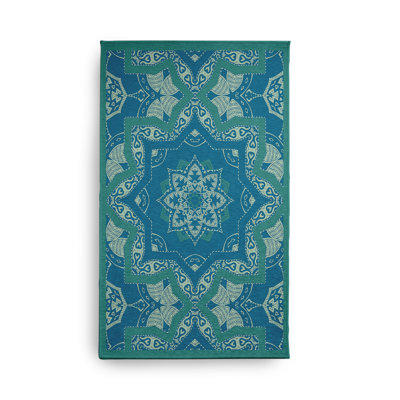 Tapis intérieur / extérieur rectangulaire 18 po x 30 po avec envers antidérapant