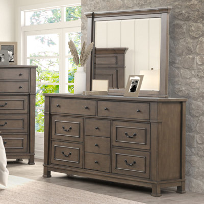 Commode transitionnelle l 62,6 po, noyer foncé