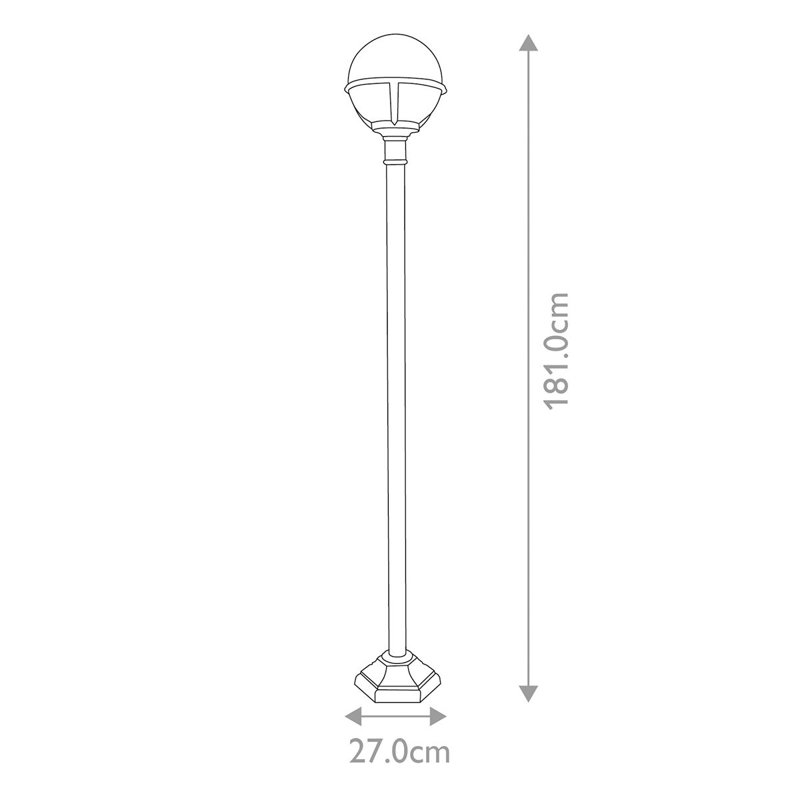 Viane Lamp Post (Full), 181 cm