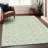 Darya Green Washable Indoor-Outdoor Rug - -13990691