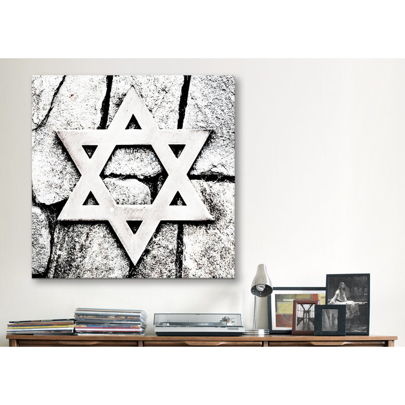 Étoile de david, reproduction de photo sur toile tendue, H 37 po x l 37 po x P 0,75 po