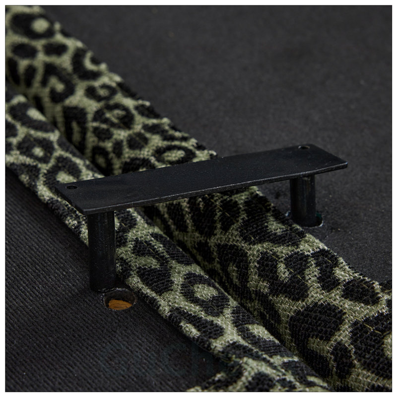 Canapé Comfy Chenille Leopard, Vert/noir