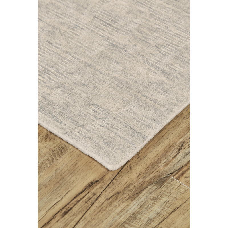 Ananya Abstract Area Rug in Silver, Rectangle 2' x 3'