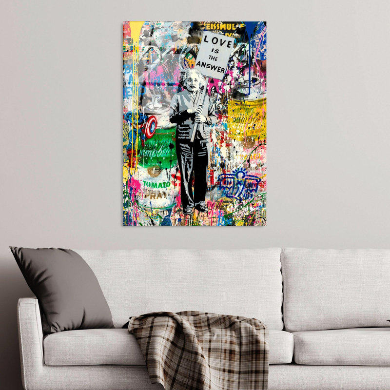 Superbe peinture murale en verre trempé 27,6 po x 39,4 po | 100% verre trempé, épaisseur: 0,16 pouce | Décoration élégante pour le salon ou le bureau, durable et facile à nettoyer, idée de cadeau parfaite