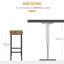 Pantin Counter Stool with Metal Frame