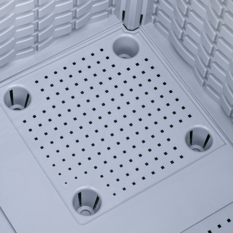 2 jardin surélevé avec pieds, jardinière grise à arrosage automatique pour la culture des plantes. Matériau en polypropylène qui s'estompe. Léger et pratique à déplacer. Fonction de drainage. Personnalisable