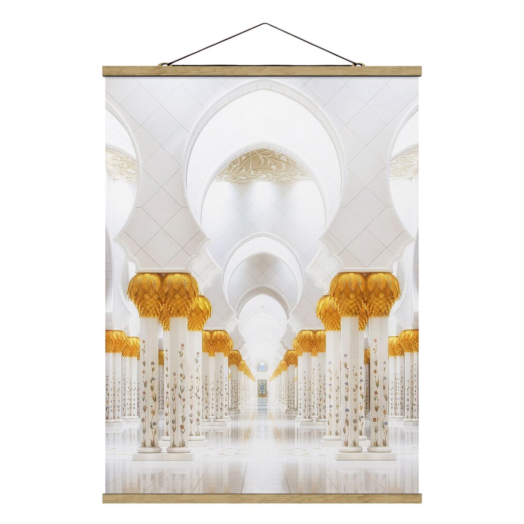 Stoffbild Mosque in Gold