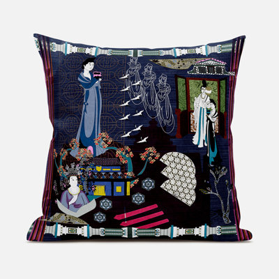 Housse et insert de coussin carré en polyester intérieur / extérieur