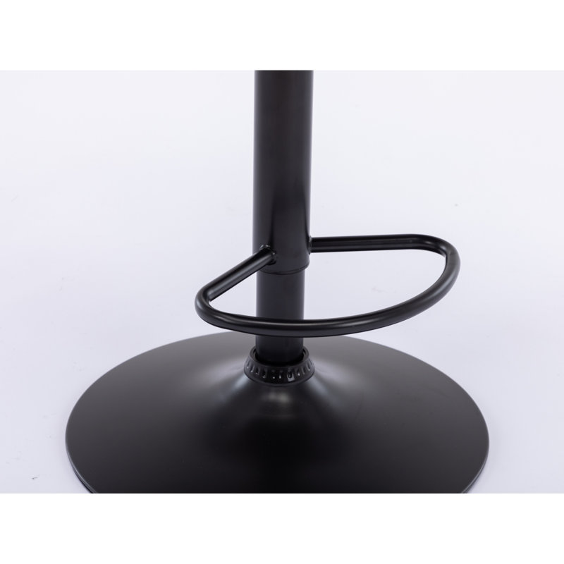 Tabourets de bar modernes, en velours gris, pivotants et réglables, ensemble de 2 pour la cuisine