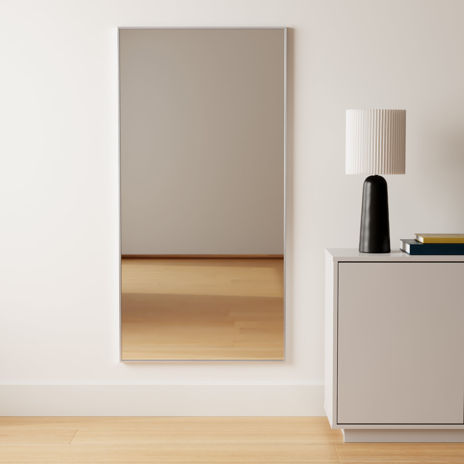 Sabine 36" Accent Mirror, 60" x 30", Silver