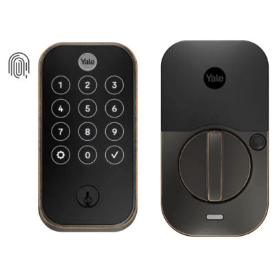 Verrouillage intelligent Yure Assure Lock à 2 touches avec lecteur d'empreintes digitales et Bluetooth Yale
