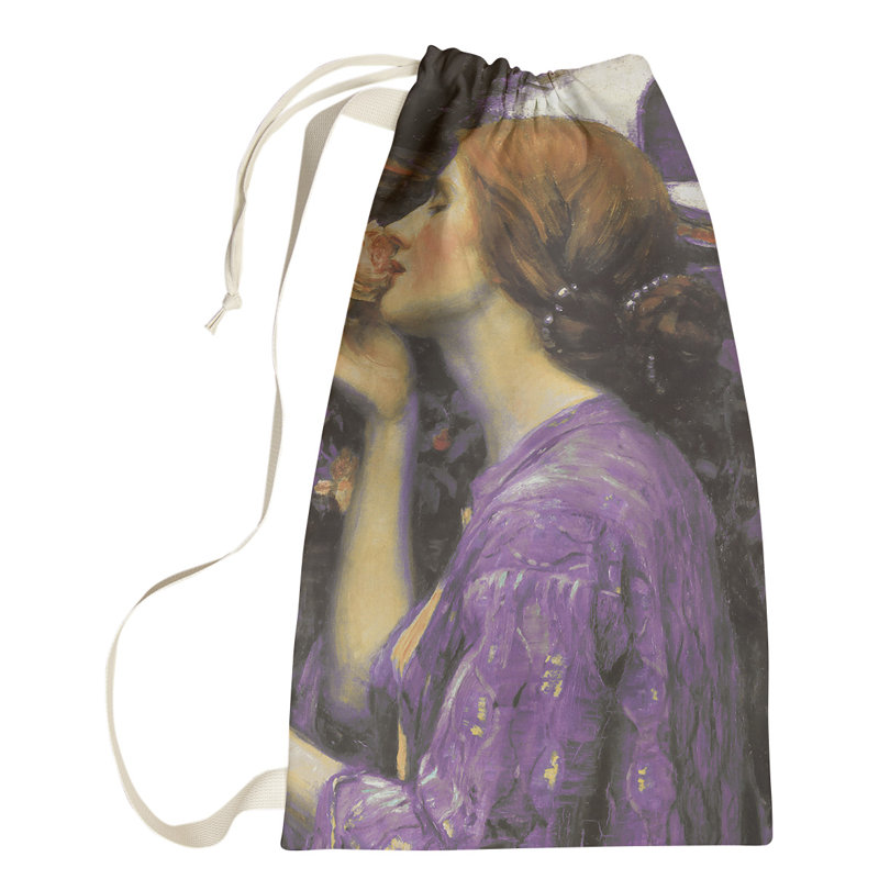 Magers Fabric Laundry Bag with Handles, Large (76.5" H x 29.5" W x 1.5" D), Purple