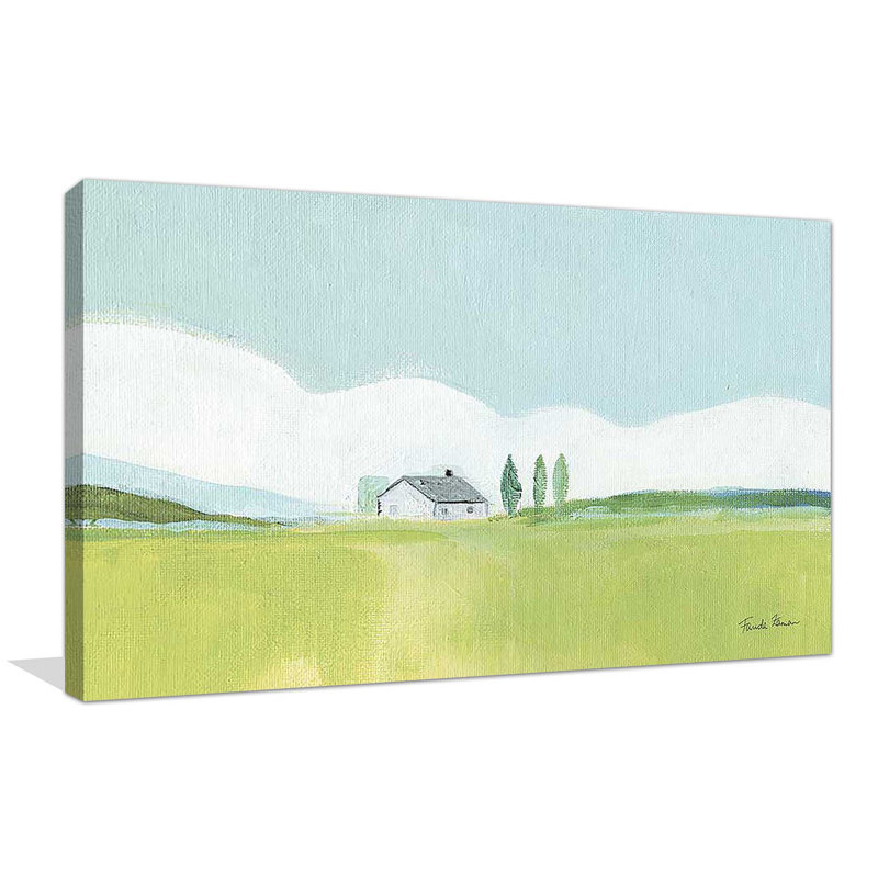 Fresh and Green - Peinture, Toile tendue, H 36 po x l 60 po x P 1,5 po