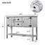 Armoires de cuisine rustiques en bois de 46,5 po