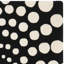 Tapis noir en laine touffeté à la main à motif abstrait Jorie-963039273