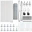 Vidaxl Fence With Posts PVC-Coated Steel-116797866-116797868
