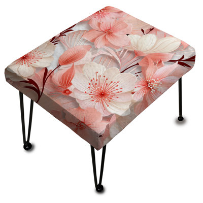 Seaside Elegance Tropical Motif II - Repose-pieds rectangulaire tropical