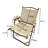 4 Foldable Chair - Aluminium Frame, Beech Wood For Camping, Picnic, Beach, Patio, Backyard Portable Of 4 Frame With