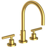 East Linear Widespread Bathroom Faucet with Drain Assembly